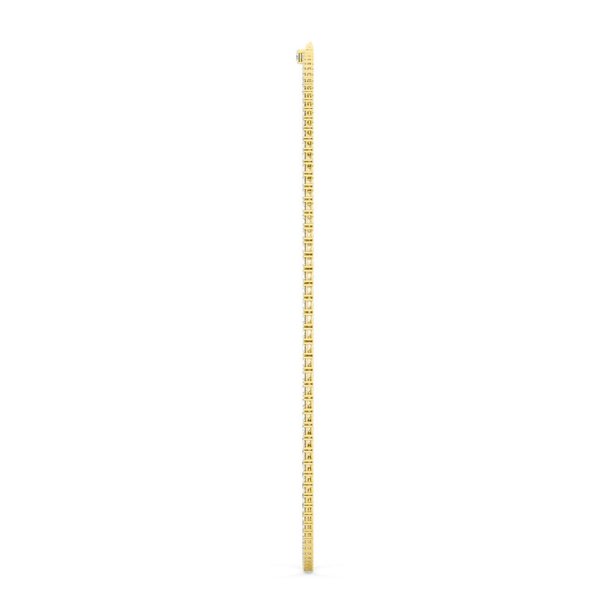 Yellow Gold / 25.05ct Lab Grown Diamond Tennis Necklace
