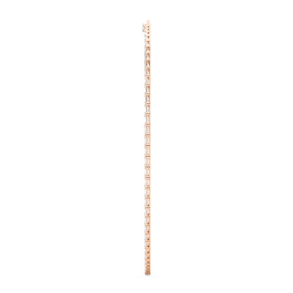 Rose Gold / 25.70ct Lab Grown Diamond Tennis Necklace