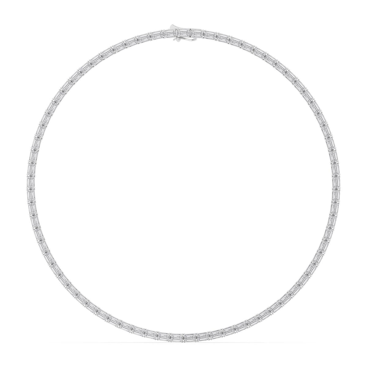 White Gold / 25.70ct Lab Grown Diamond Tennis Necklace