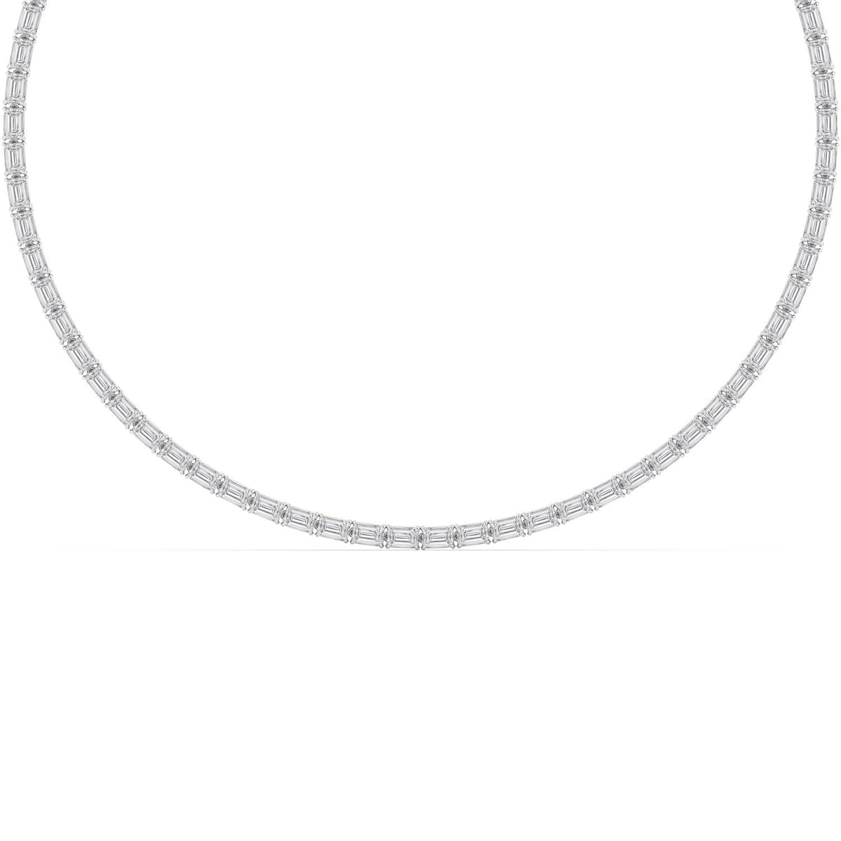 White Gold / 25.70ct Lab Grown Diamond Tennis Necklace