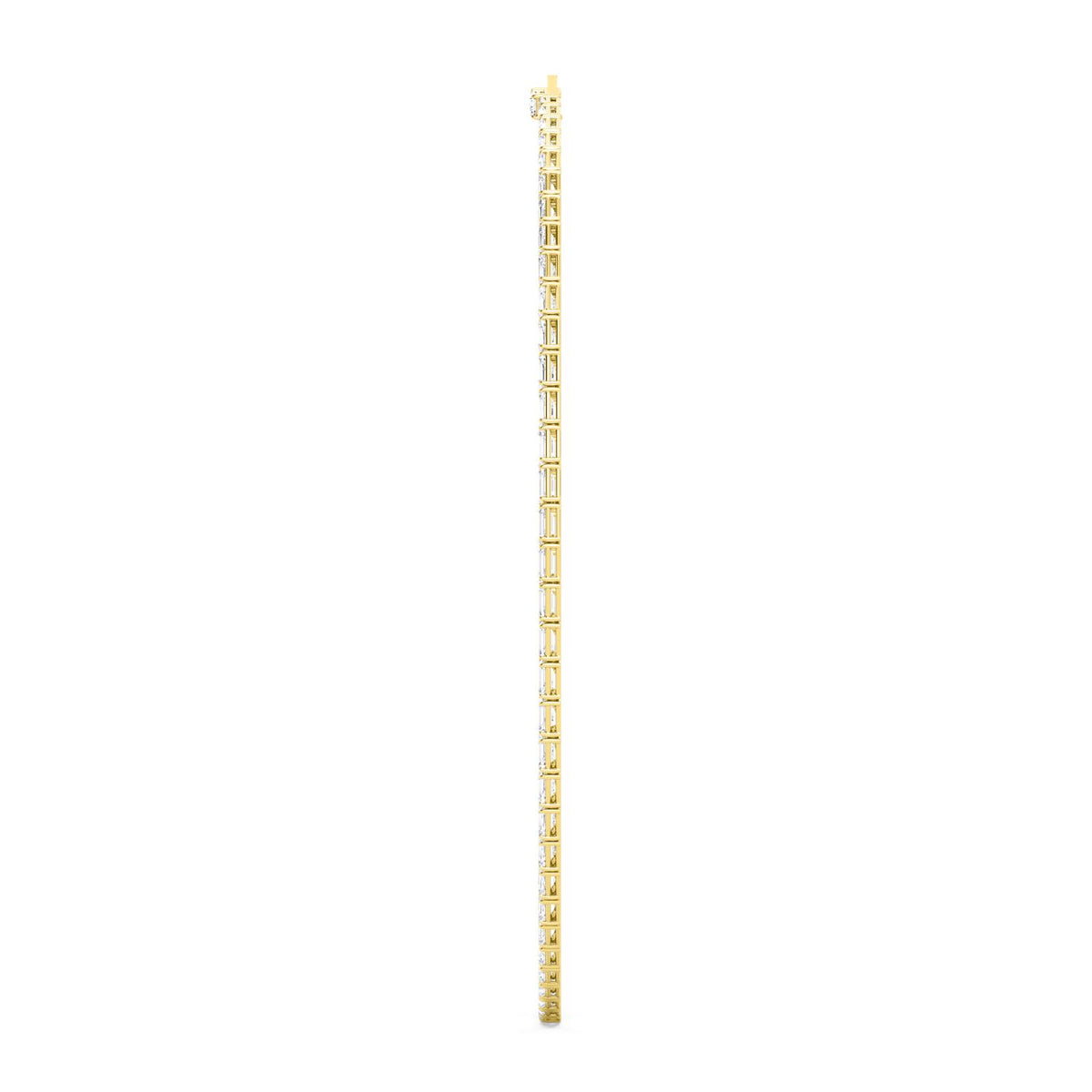 Yellow Gold / 38.00ct Lab Grown Diamond Tennis Necklace