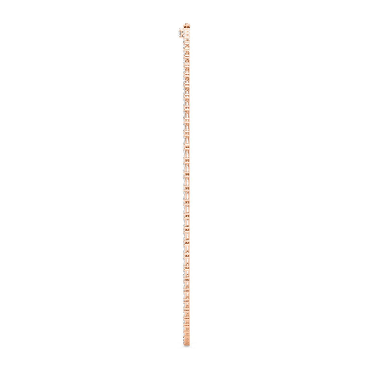 Rose Gold / 25.90ct Lab Grown Diamond Tennis Necklace