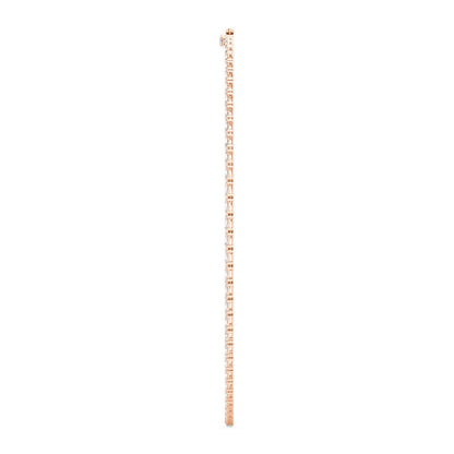 Rose Gold / 37.60ct Lab Grown Diamond Tennis Necklace