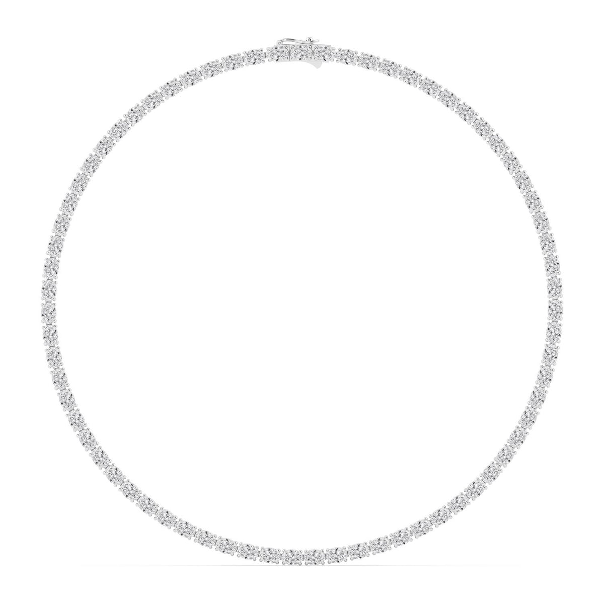 White Gold / 37.60ct Lab Grown Diamond Tennis Necklace