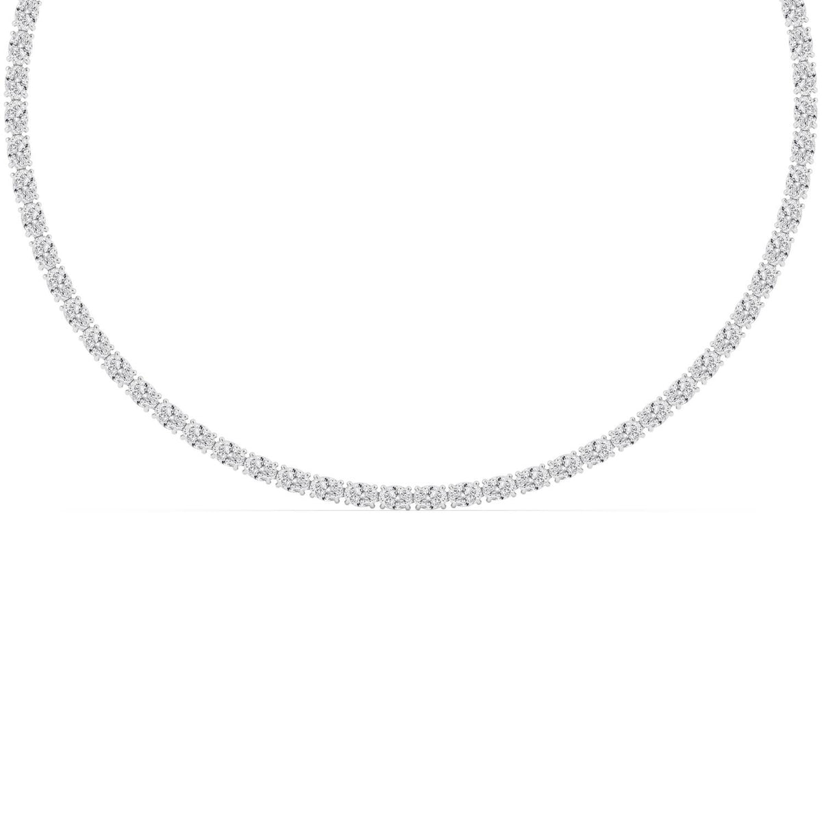White Gold / 37.60ct Lab Grown Diamond Tennis Necklace