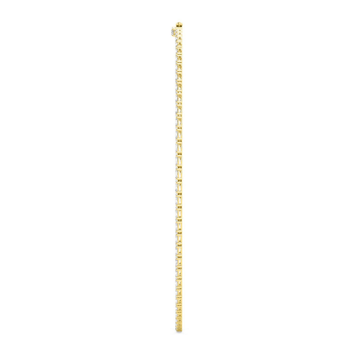 Yellow Gold / 25.90ct Lab Grown Diamond Tennis Necklace