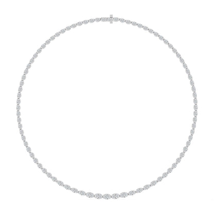 White Gold / 11.73ct Lab Grown Diamond Tennis Necklace