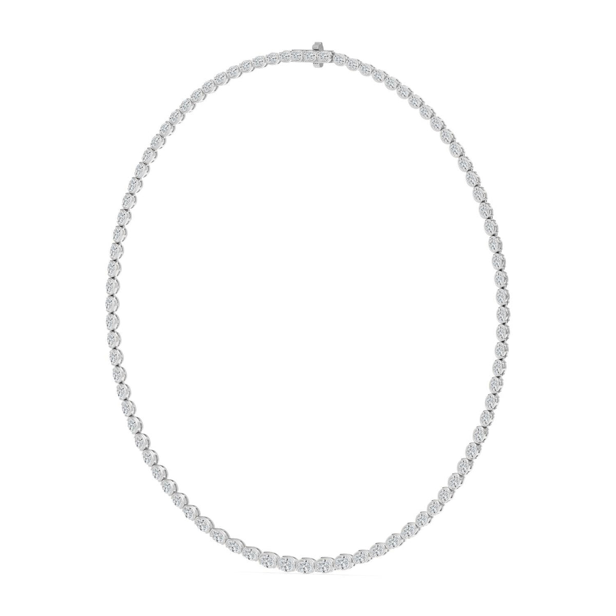 White Gold / 11.73ct Lab Grown Diamond Tennis Necklace