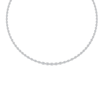 White Gold / 11.73ct Lab Grown Diamond Tennis Necklace