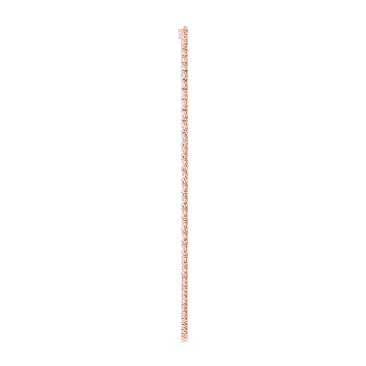 Rose Gold / 22.93ct Lab Grown Diamond Tennis Necklace