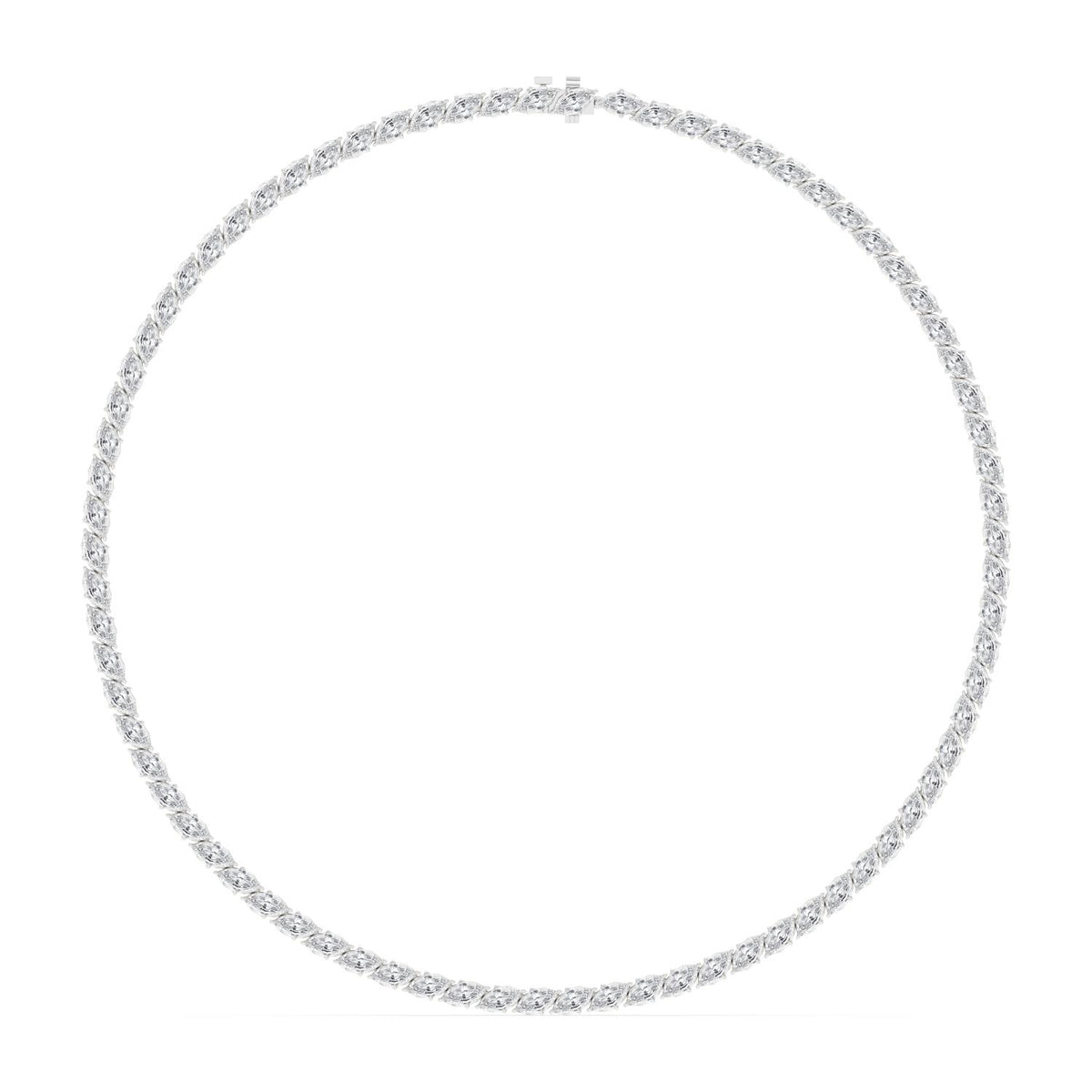White Gold / 22.93ct Lab Grown Diamond Tennis Necklace
