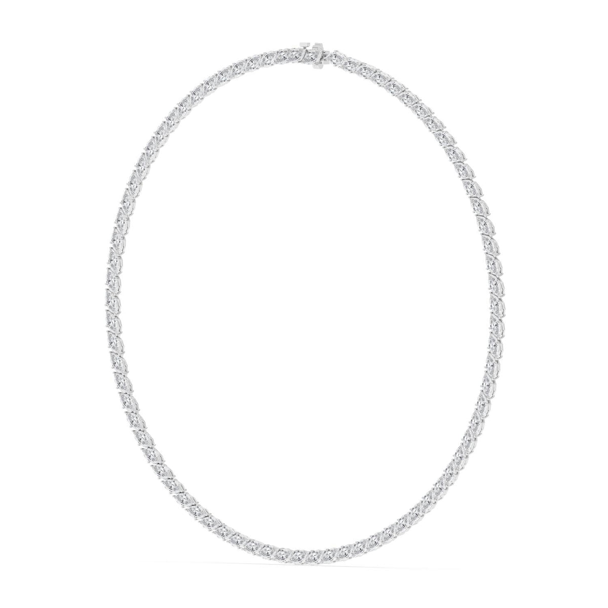 White Gold / 22.93ct Lab Grown Diamond Tennis Necklace
