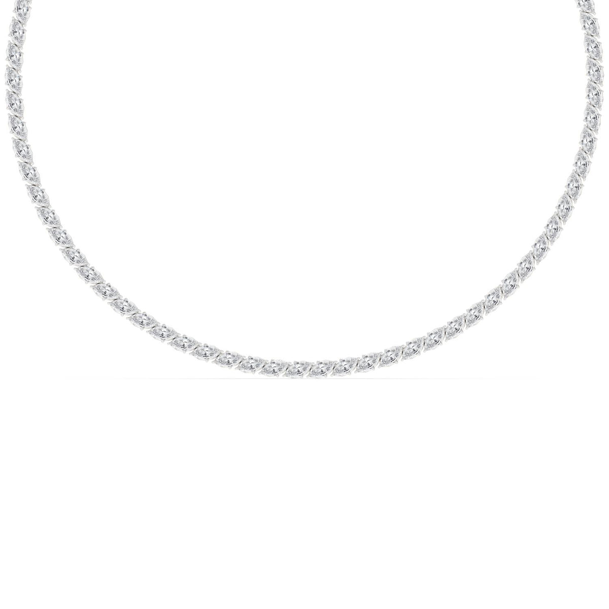 White Gold / 22.93ct Lab Grown Diamond Tennis Necklace