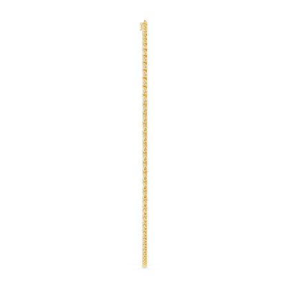 Yellow Gold / 22.93ct Lab Grown Diamond Tennis Necklace