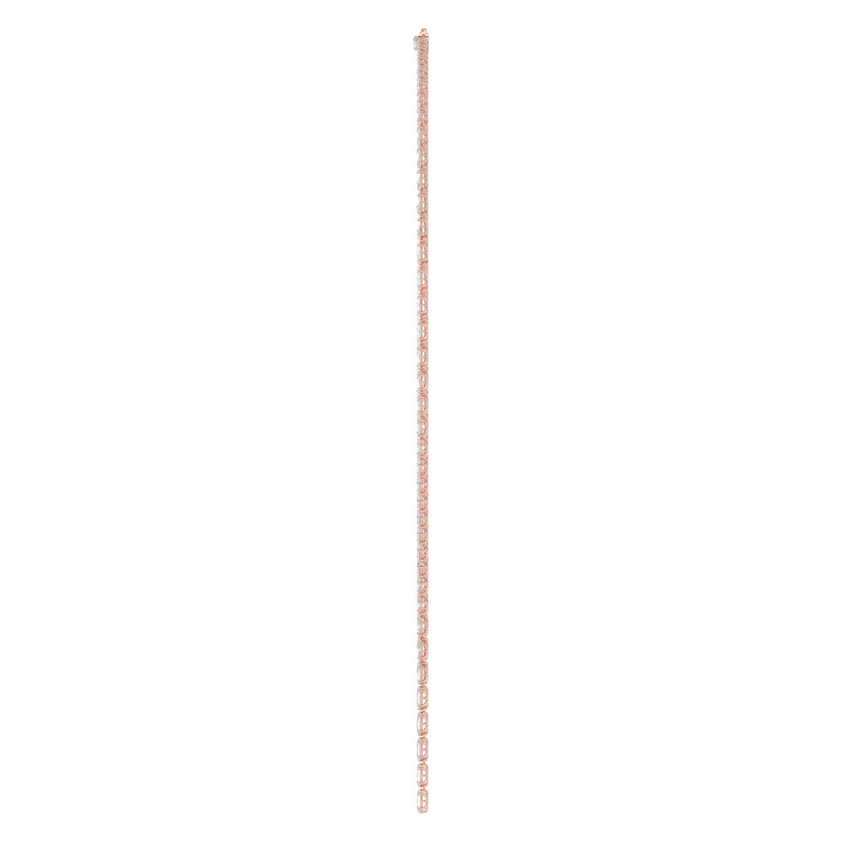 Rose Gold / 24.34ct Lab Grown Diamond Tennis Necklace