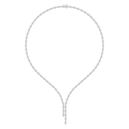 White Gold / 24.34ct Lab Grown Diamond Tennis Necklace