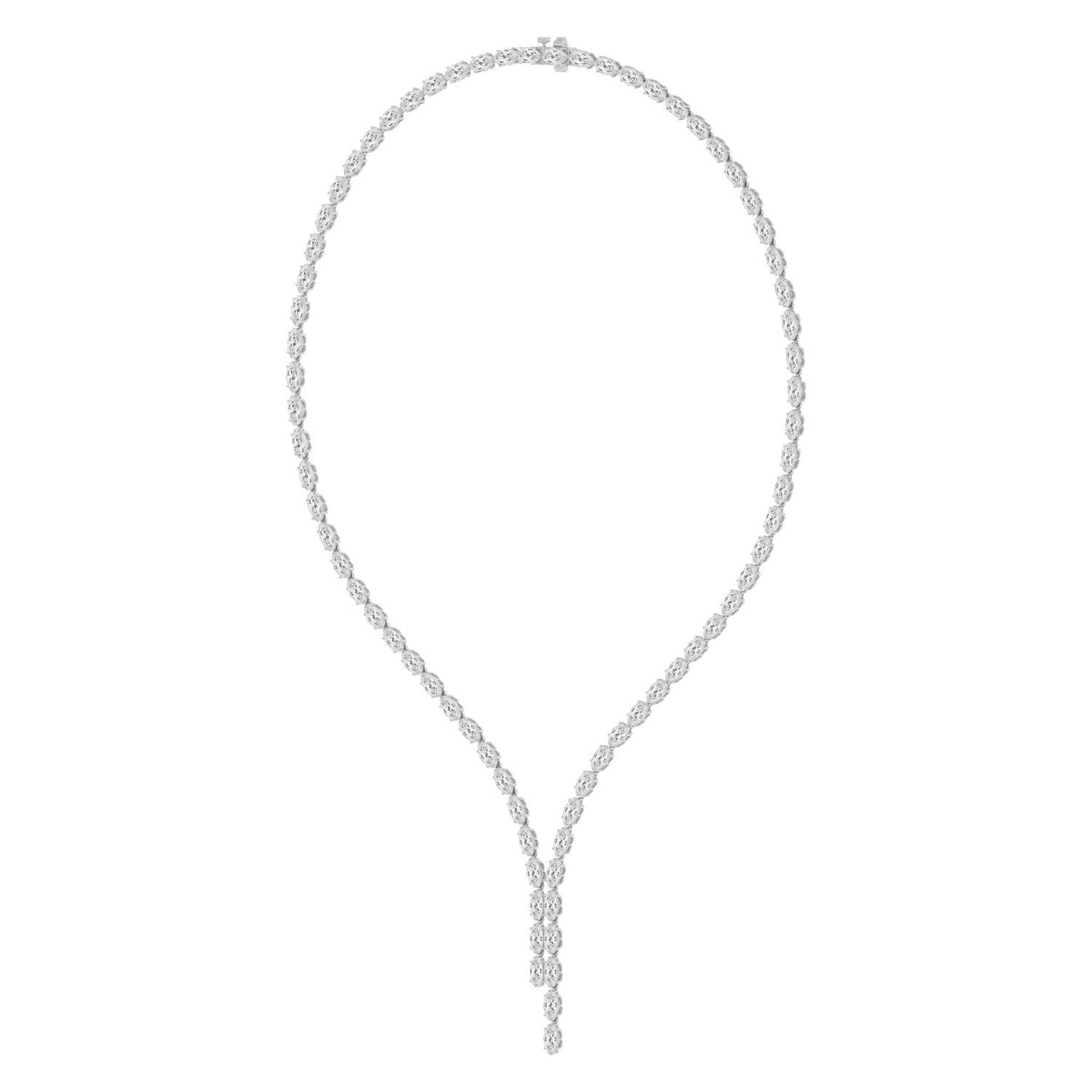White Gold / 24.34ct Lab Grown Diamond Tennis Necklace