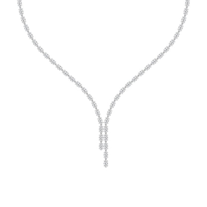 White Gold / 24.34ct Lab Grown Diamond Tennis Necklace