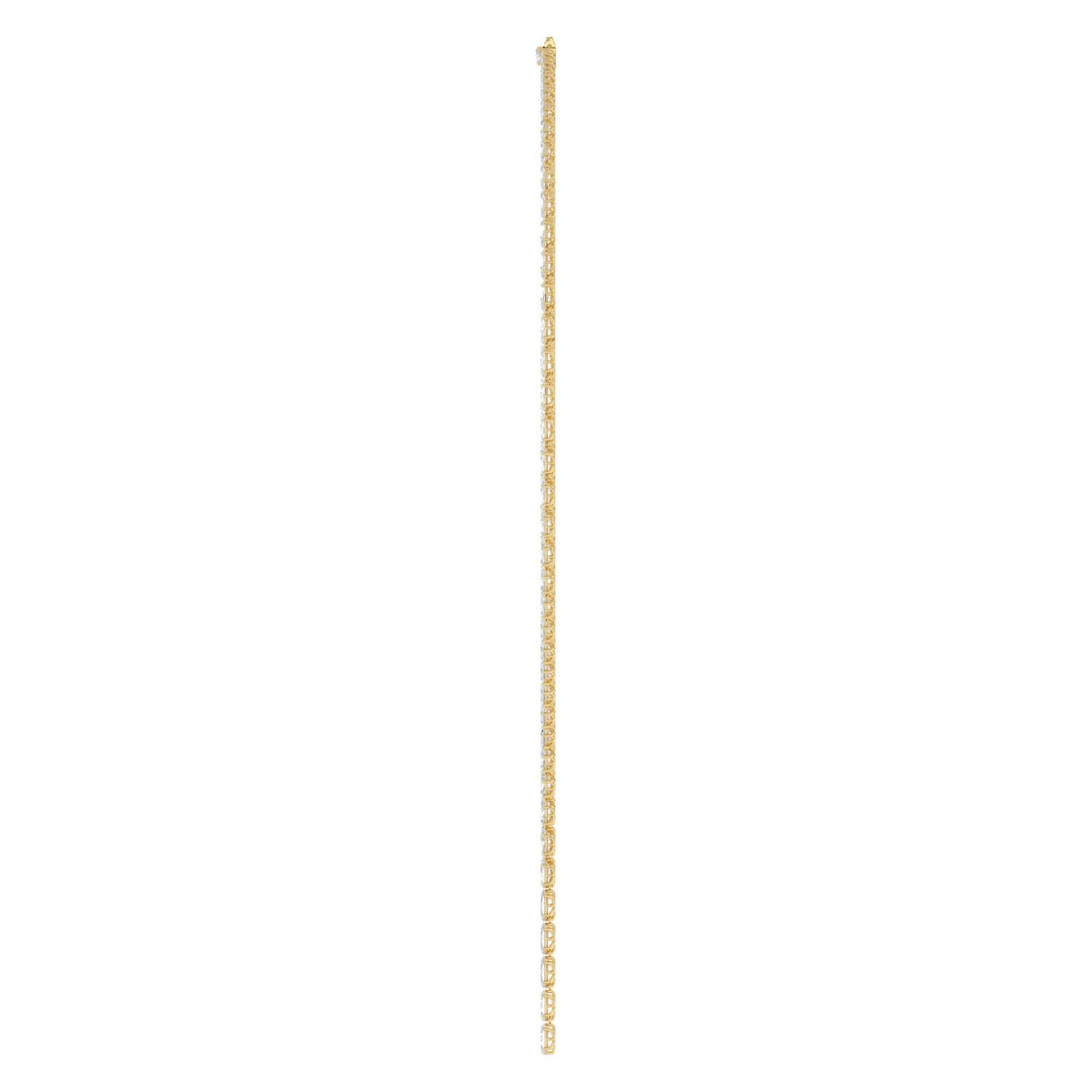 Yellow Gold / 24.34ct Lab Grown Diamond Tennis Necklace