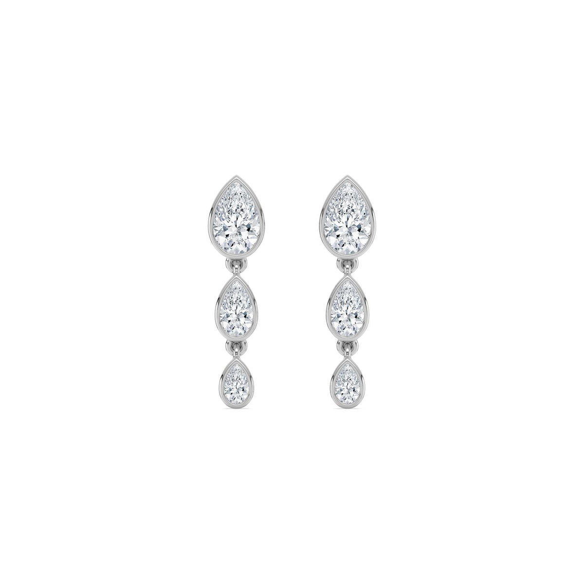White Gold / 1.76ct Lab Grown Diamond Earrings