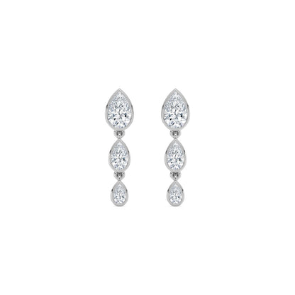 White Gold / 1.76ct Lab Grown Diamond Earrings