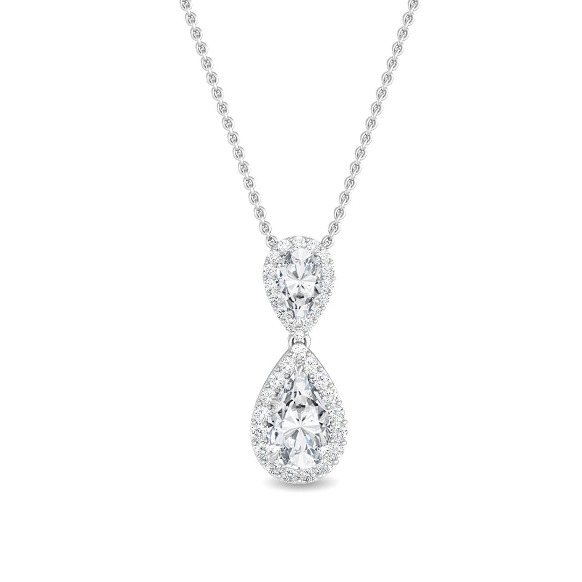 White Gold / 1.28ct Lab Grown Diamond Pendant