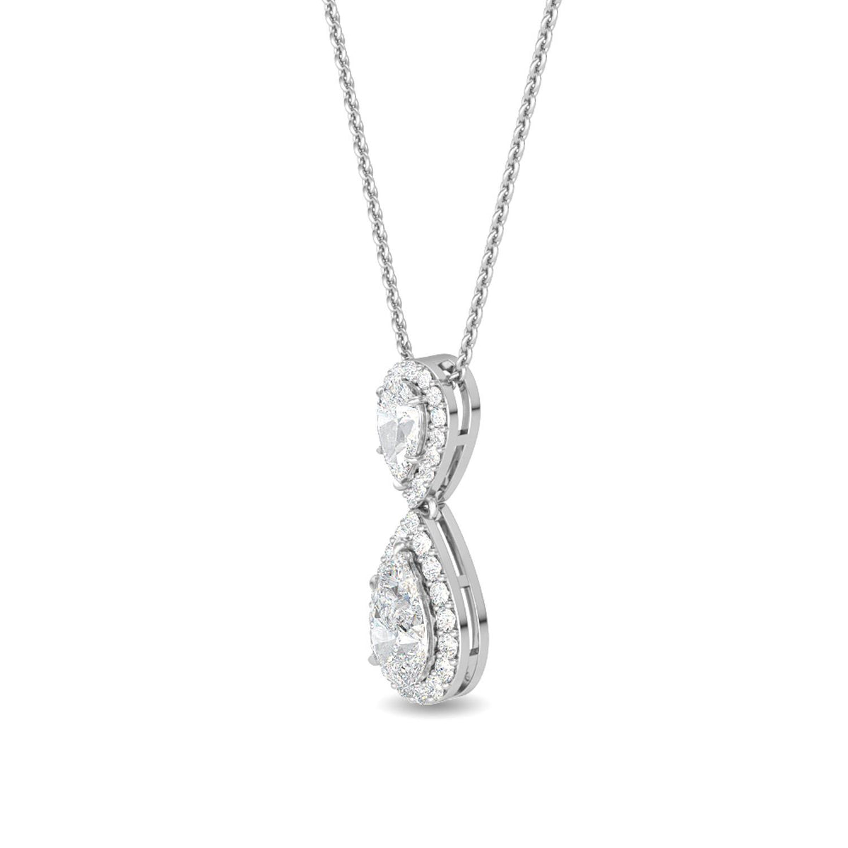 White Gold / 1.28ct Lab Grown Diamond Pendant