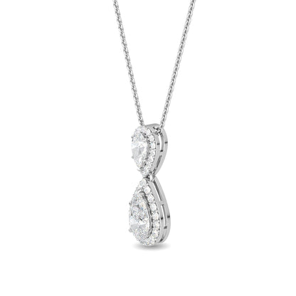 White Gold / 1.28ct Lab Grown Diamond Pendant