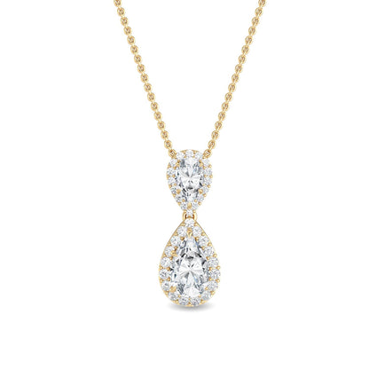 Yellow Gold / 1.28ct Lab Grown Diamond Pendant