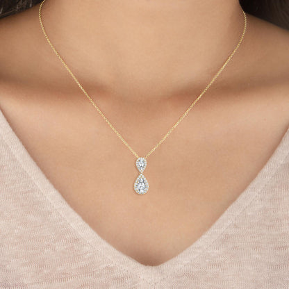 Yellow Gold / 1.28ct Lab Grown Diamond Pendant