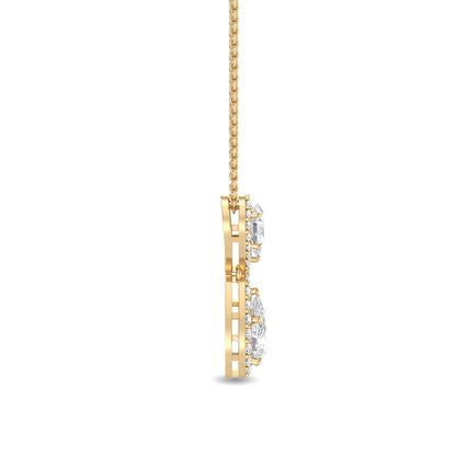 Yellow Gold / 1.28ct Lab Grown Diamond Pendant