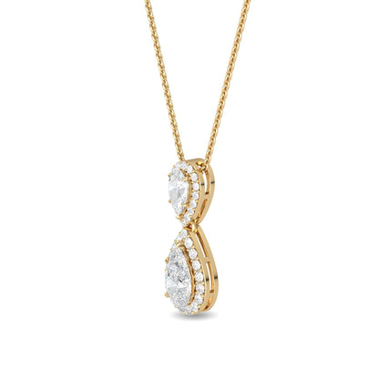 Yellow Gold / 1.28ct Lab Grown Diamond Pendant