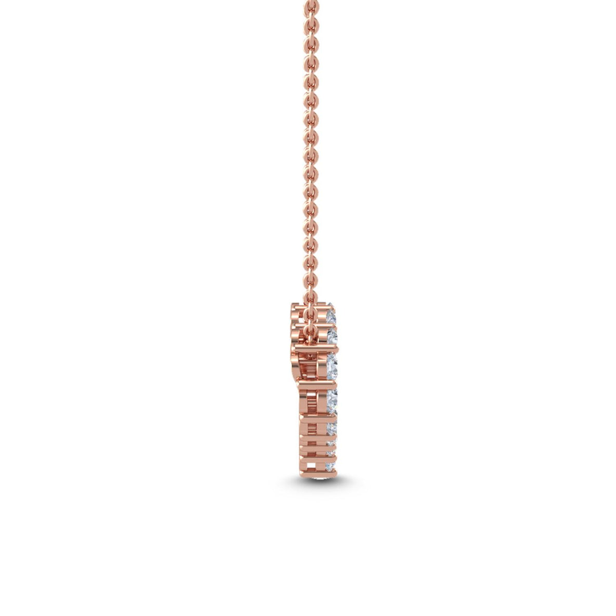 Rose Gold / Lab Grown Diamond Heart Pendant