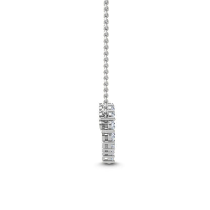 White Gold / Lab Grown Diamond Heart Pendant
