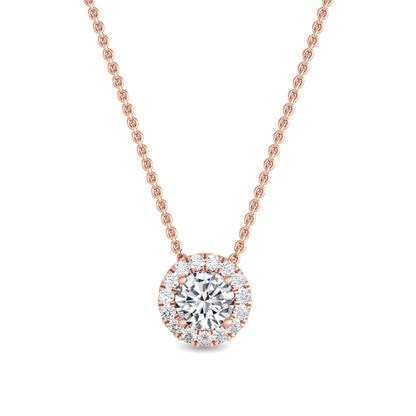Rose Gold / 0.69ct Lab Grown Diamond Pendant