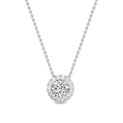 White Gold / 0.69ct Lab Grown Diamond Pendant