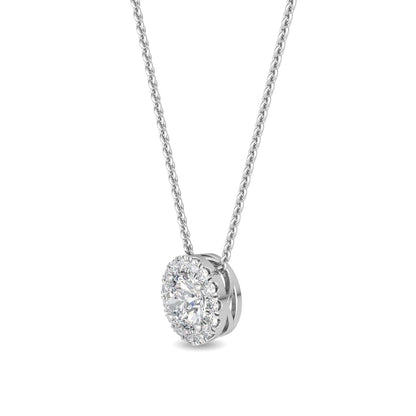 White Gold / 0.69ct Lab Grown Diamond Pendant