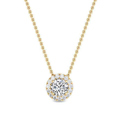 Yellow Gold / 0.69ct Lab Grown Diamond Pendant