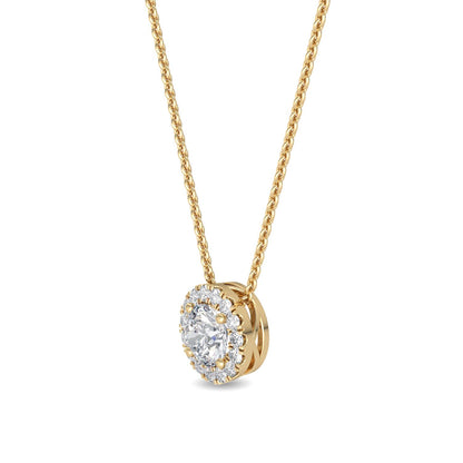 Yellow Gold / 0.69ct Lab Grown Diamond Pendant