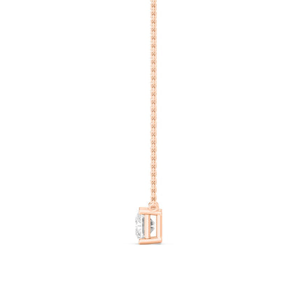 Rose Gold / Lab Grown Diamond Solitaire Pendant