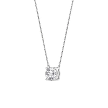 White Gold / Lab Grown Diamond Solitaire Pendant