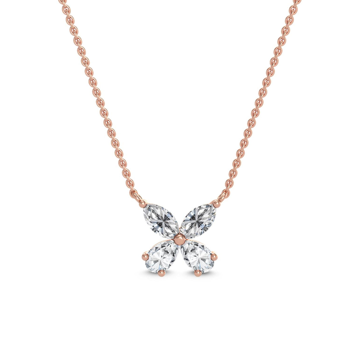 Rose Gold / 0.76ct Lab Grown Diamond Pendant