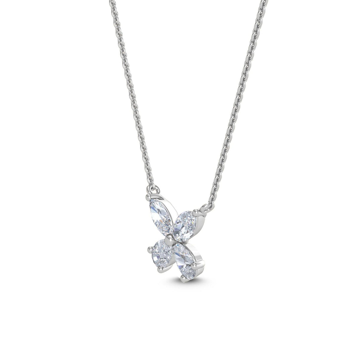 White Gold / 0.76ct Lab Grown Diamond Pendant