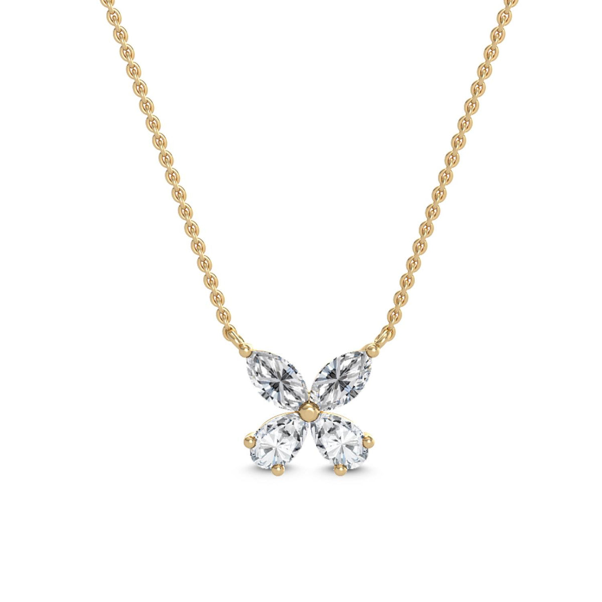 Yellow Gold / 0.76ct Lab Grown Diamond Pendant