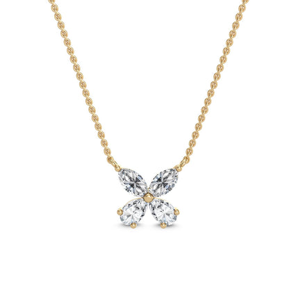 Yellow Gold / 0.76ct Lab Grown Diamond Pendant