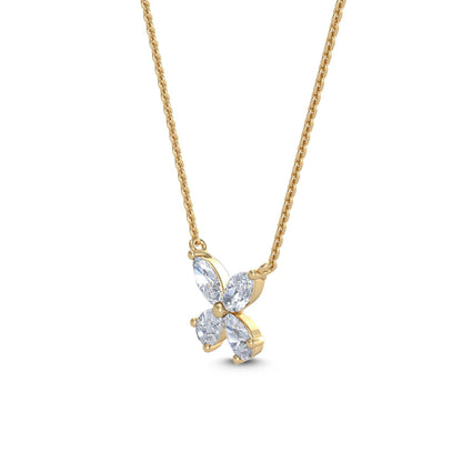 Yellow Gold / 0.76ct Lab Grown Diamond Pendant