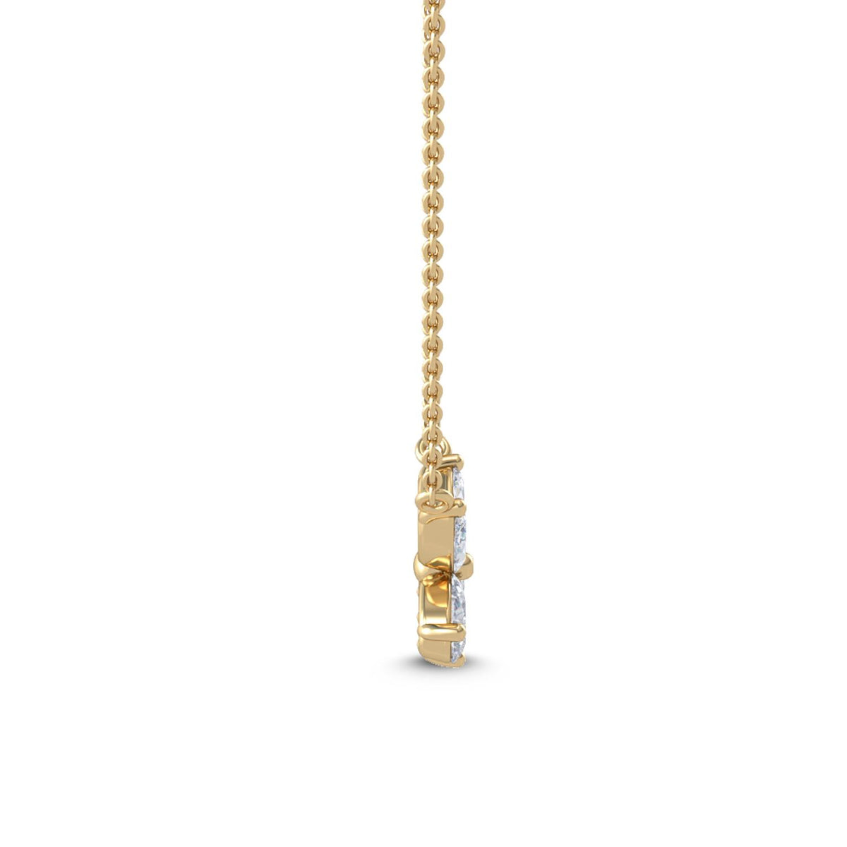 Yellow Gold / 0.76ct Lab Grown Diamond Pendant