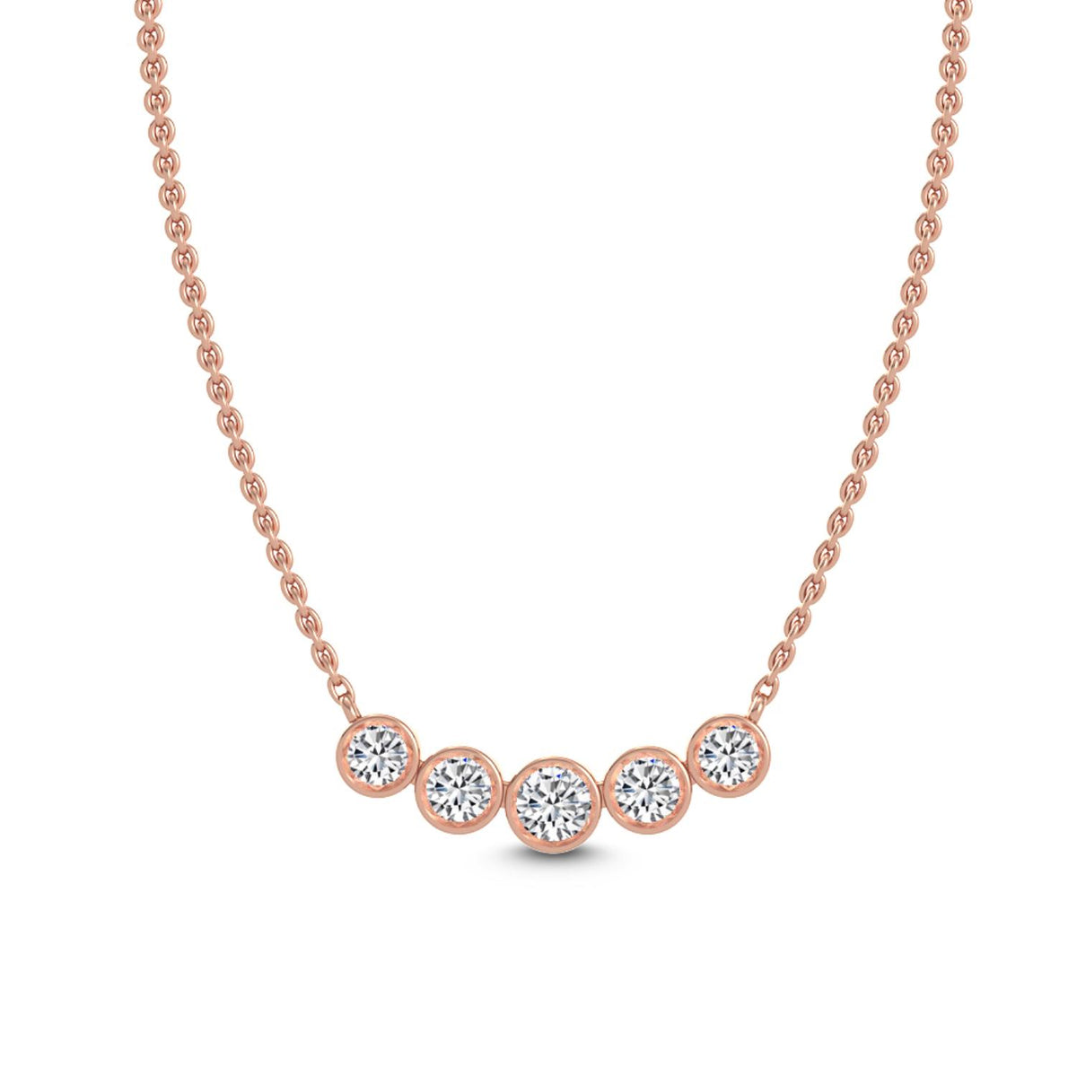 Rose Gold / 0.37ct Lab Grown Diamond Pendant