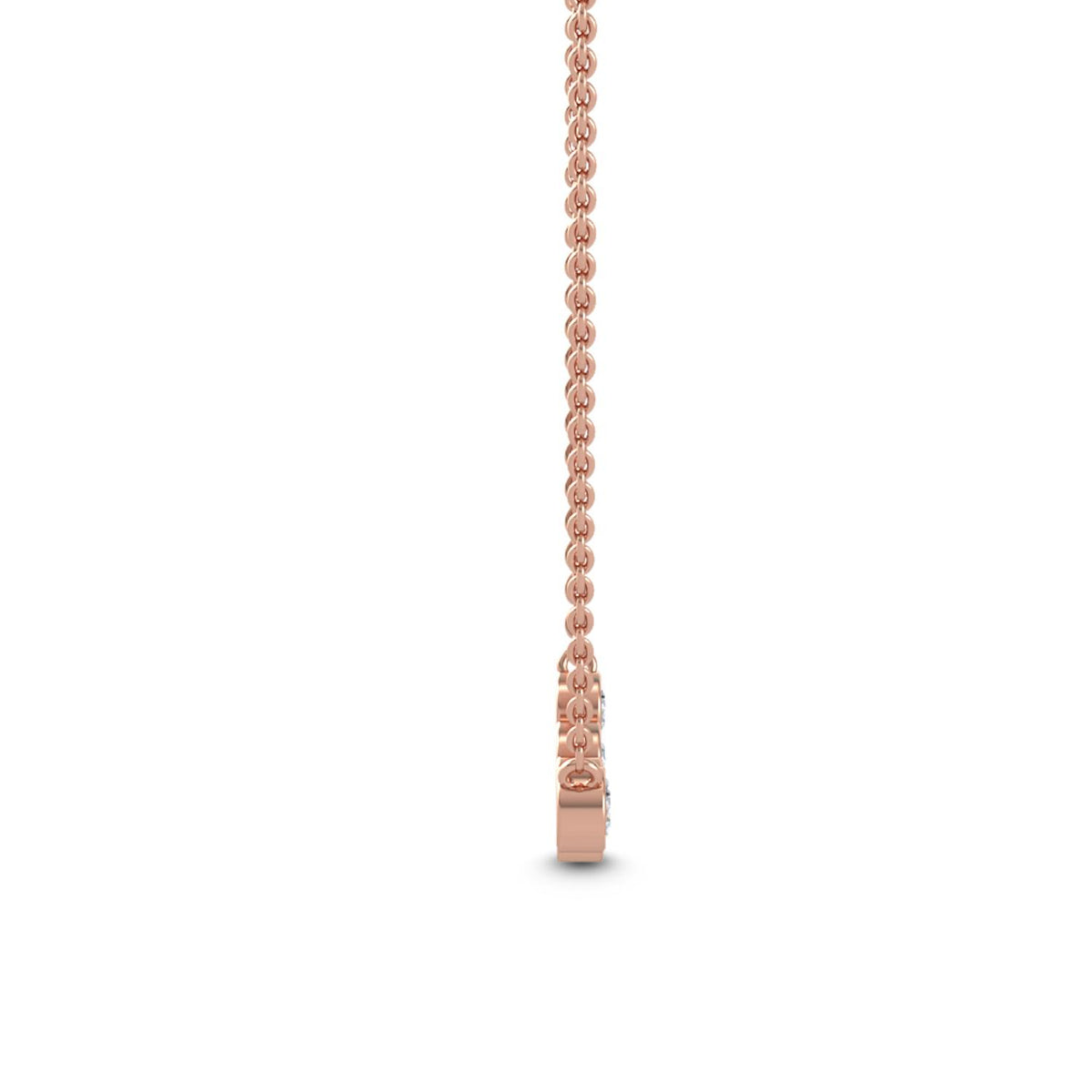 Rose Gold / 0.37ct Lab Grown Diamond Pendant