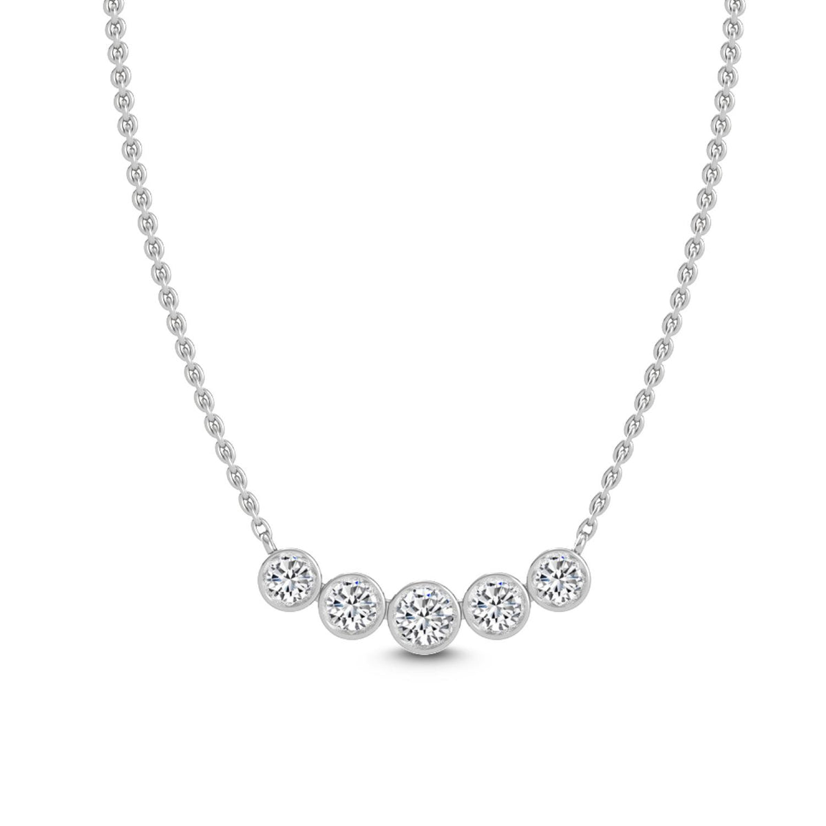 White Gold / 0.37ct Lab Grown Diamond Pendant